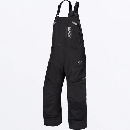 FXR Mens Excursion FX Bib Pant - Black, front view