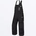 FXR Mens Excursion FX Bib Pant - Black, front view