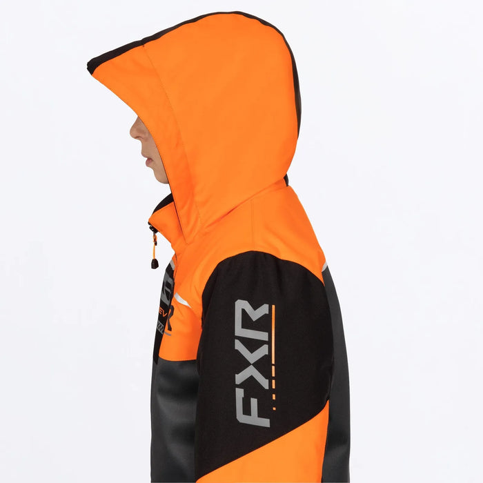 FXR Youth Revo Monosuit - Asphalt/Orange/Ti, view 8