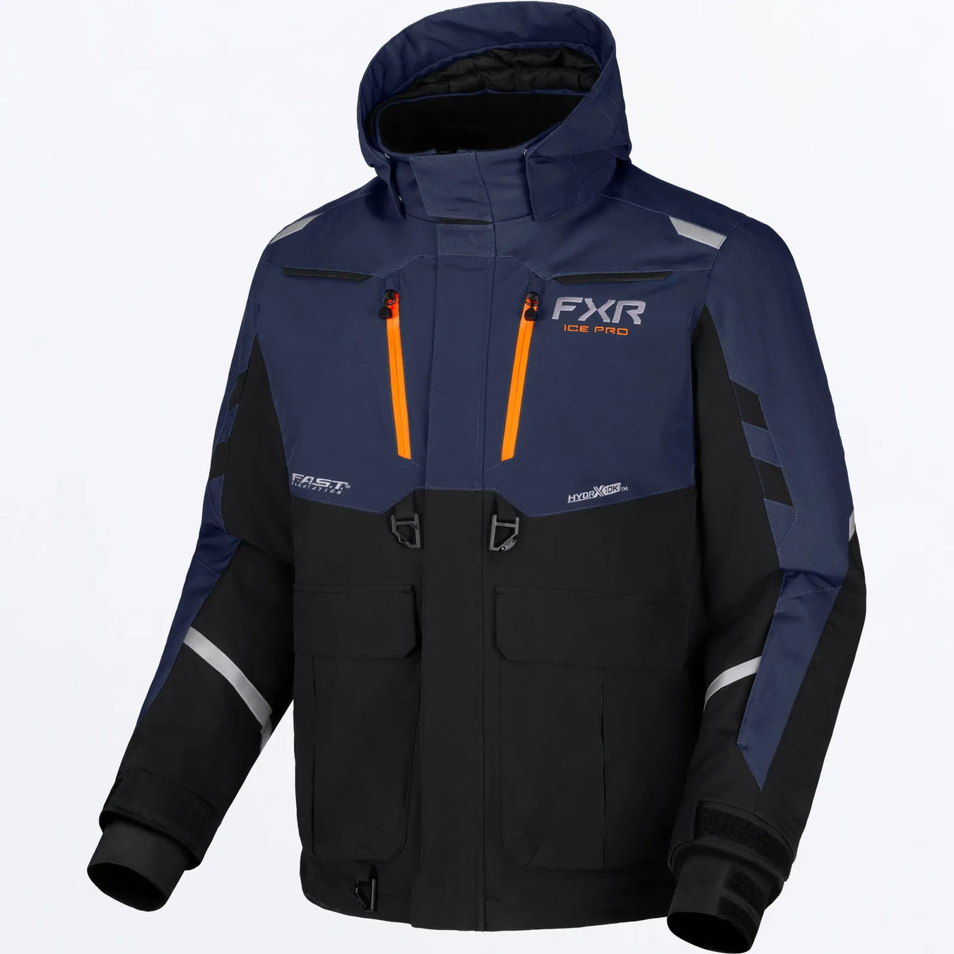 FXR Mens Expedition Pro FX 2-in-1 Jacket - Midnight/Orange, front view