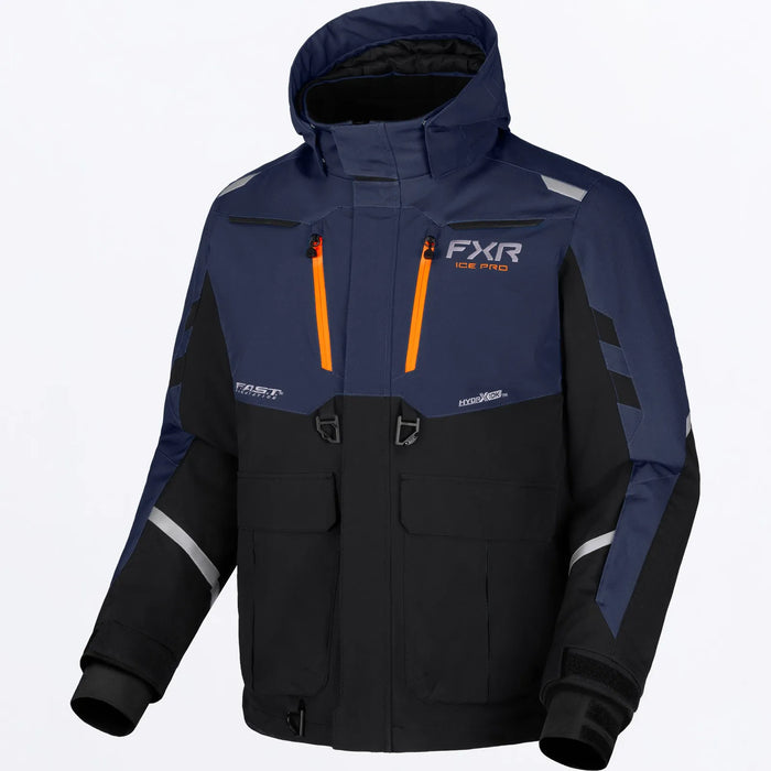 FXR Mens Expedition Pro FX 2-in-1 Jacket - Midnight/Orange, view 2