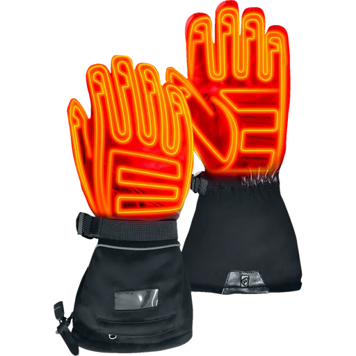 Gerbing Mens GT5 12V Hybrid Heated Gloves - Black - Front
