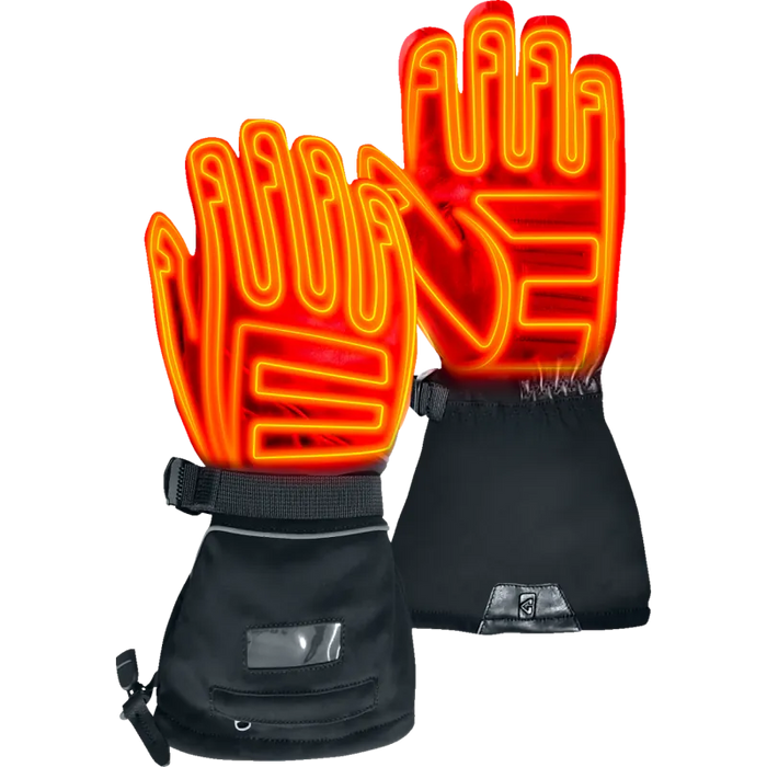 Gerbing Mens GT5 12V Hybrid Heated Gloves - Black - Front