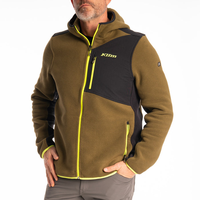 KLIM Mens Teton Crest Fleece Hooded Jacket