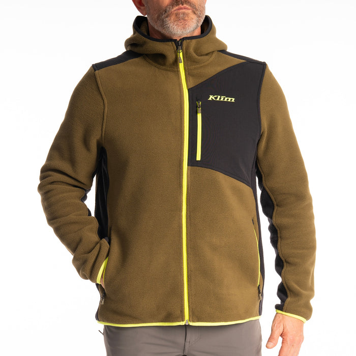KLIM Mens Teton Crest Fleece Hooded Jacket
