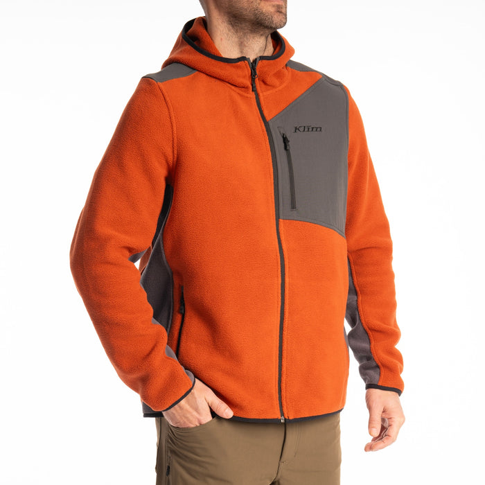 KLIM Mens Teton Crest Fleece Hooded Jacket