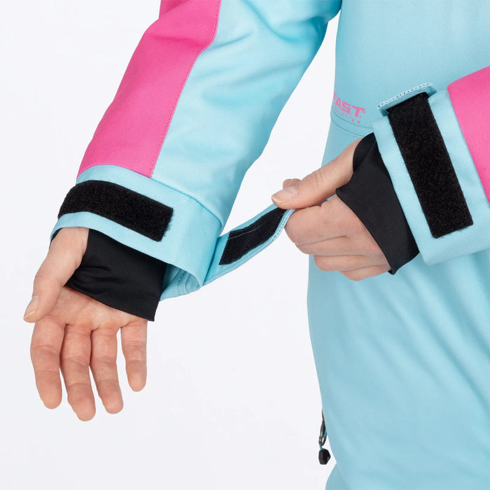 FXR Womens Revo F.A.S.T. Insulated Monosuit - Maui Blue/Steel/Blush, view 5
