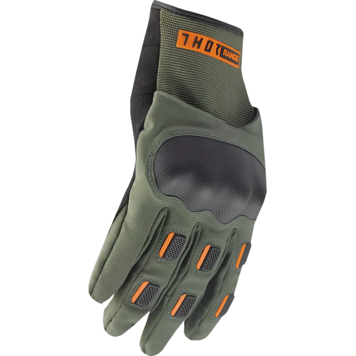 Thor Mens Range Gloves - Army/Orange - Other
