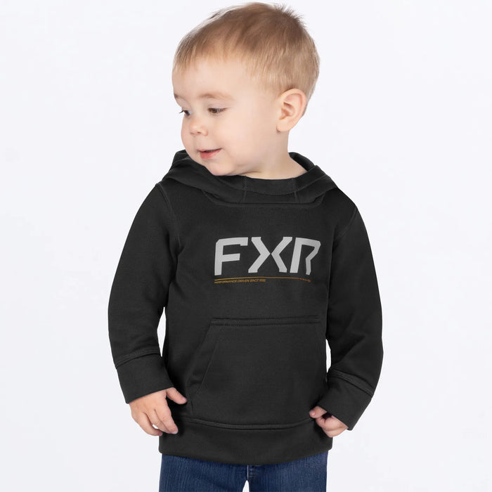 FXR Toddler Hydrogen Tech Pullover Hoodie - Black/Kash, front view