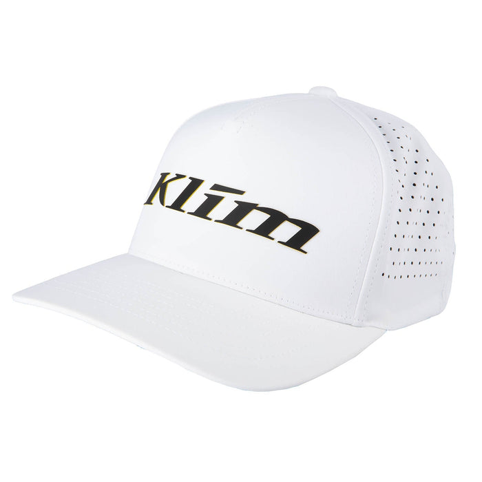 Klim Mens Performance Klim Corp Hat - White - Black, front view