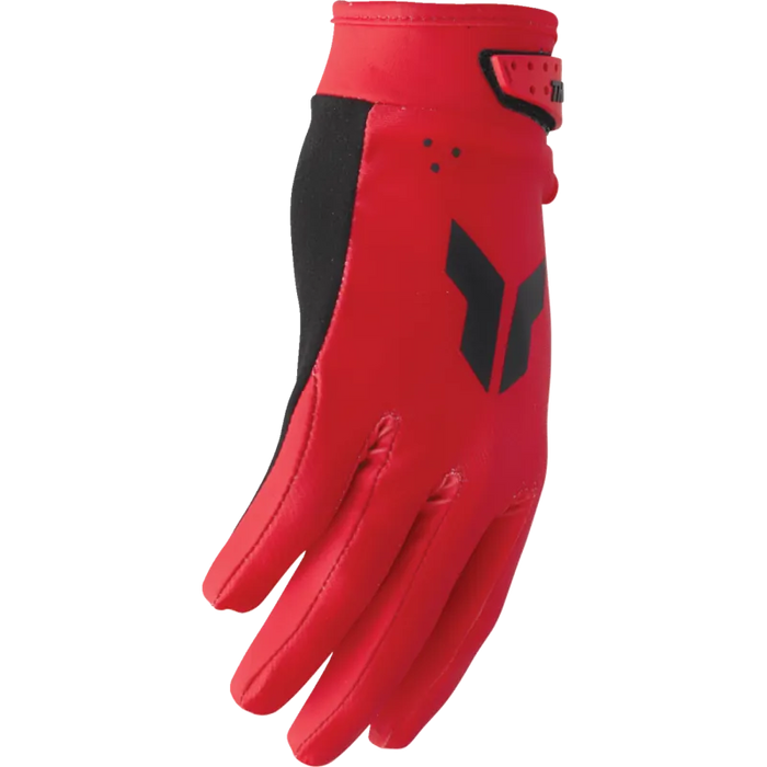 Thor Mens Launchmode Gloves - Red - Front