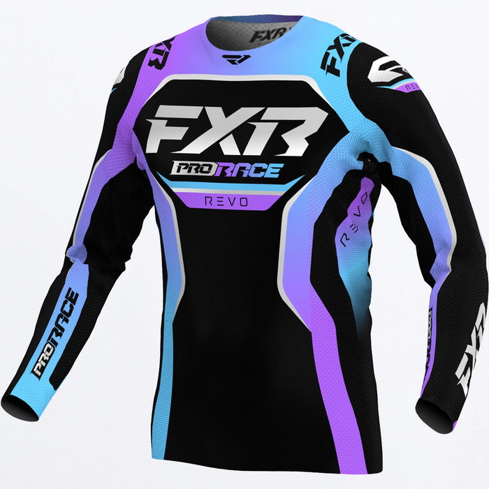 FXR Youth Revo MX Jersey 2025 - Aurora, front view