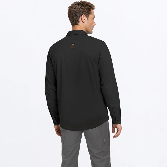 FXR Mens Roughneck Canvas Shirt-Jac - Black, view 2