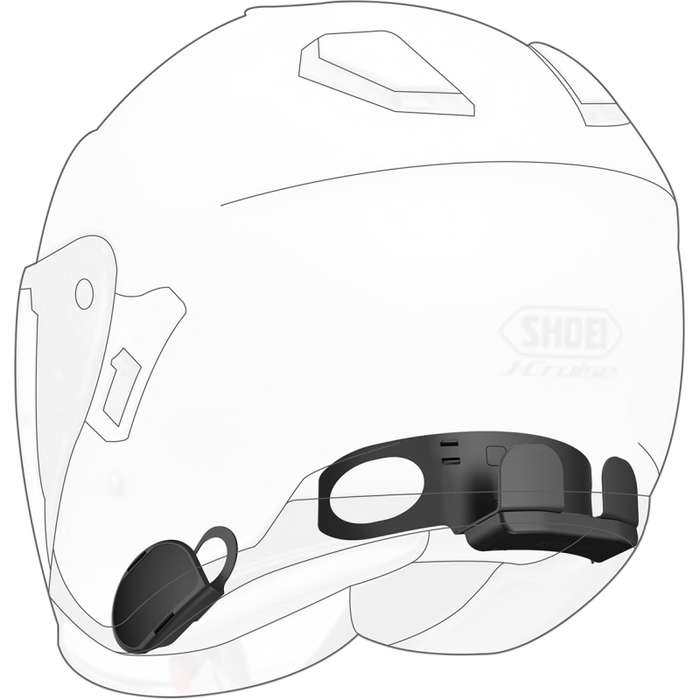 Sena 10U Bluetooth Communication System with Remote Control for Shoei J-Cruise Helmet