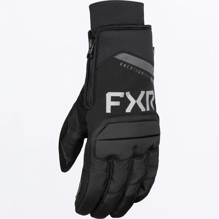 FXR Mens Transfer Short Cuff Glove 2027 - Black, front view