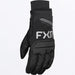 FXR Mens Transfer Short Cuff Glove 2027 - Black, front view