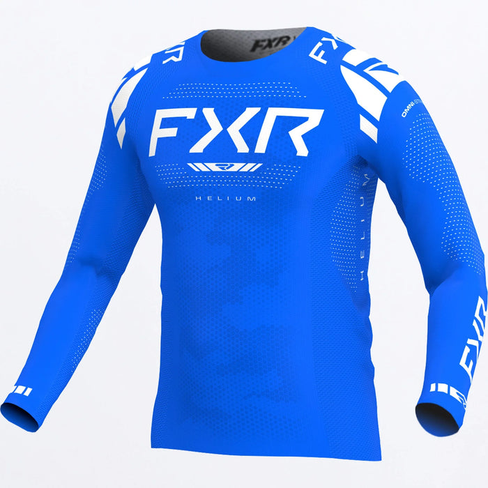 FXR Helium MX Jersey 2025 - Blue/White, front view