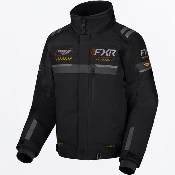 FXR Mens Octane RF Jacket - Black/Kash, front view