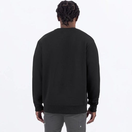 FXR Mens Mitered Cotton Crewneck Sweatshirt - Black Ops, view 2