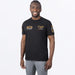 FXR Mens Race Division Premium T-Shirt - Black/Gold, front view