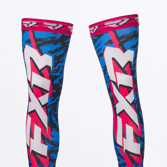 FXR Riding Sock - Blue/Black/Razz, view 4