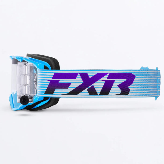 FXR Maverick Prime Roll-Off Goggle - Sky/Purple, view 2