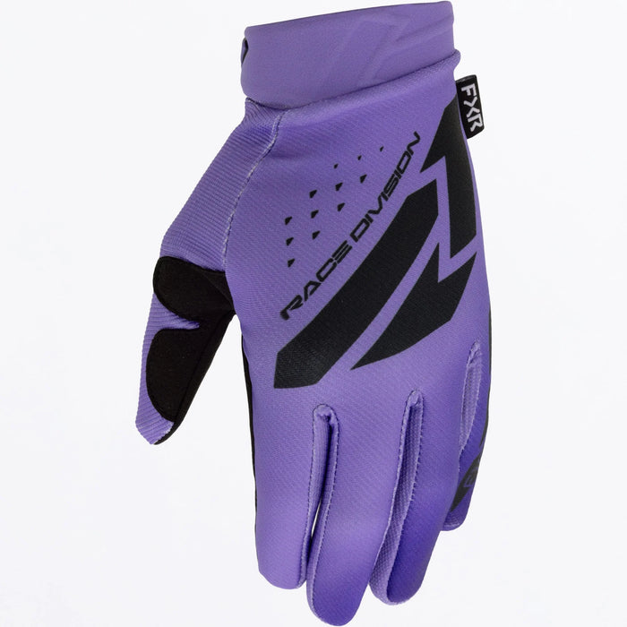 FXR Reflex MX Glove 2025 - Purple/Black, front view