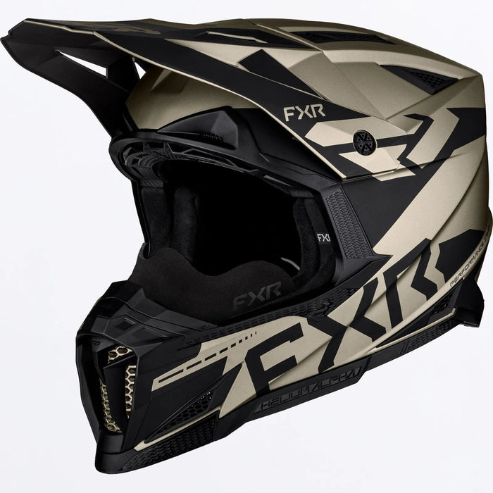 FXR Helium Alpha Snow Helmet - Stone, front view