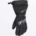 FXR Womens Fusion Glove 2027 - Black/Maui Blue, front view