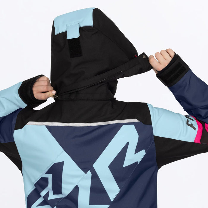 FXR Womens Cold Cross CX F.A.S.T. Monosuit - Midnight/Maui/Razz, view 8