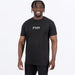 FXR Mens Pedigree Premium T-Shirt - Black/White, front view