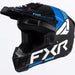 FXR Youth Clutch MX Helmet - Blue/Cyan, front view
