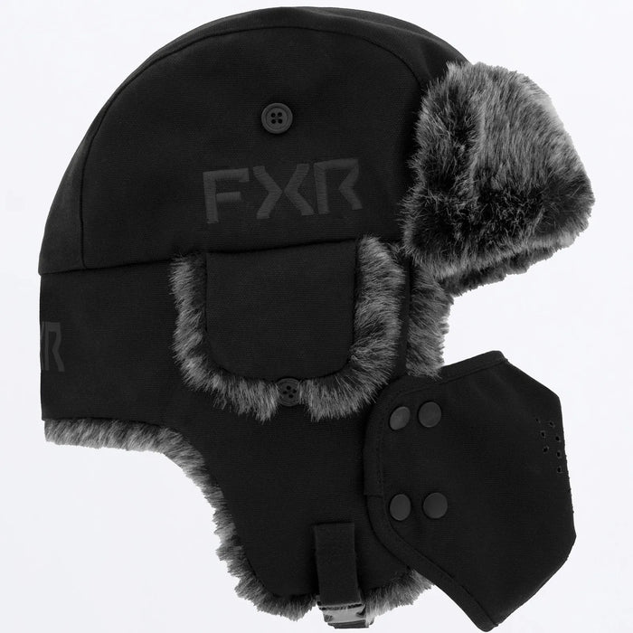 FXR Trapper Hat - Black, view 2