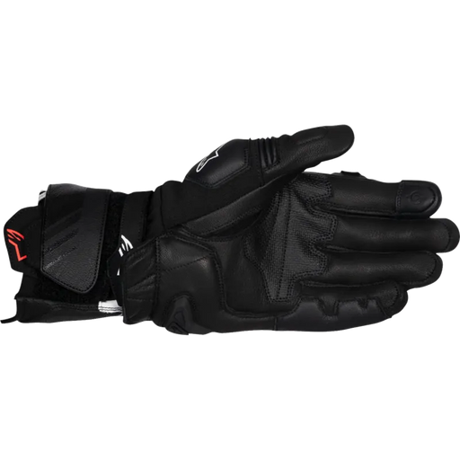 Alpinestars Mens GP Plus R V3 Leather Gloves - Black/White - Front