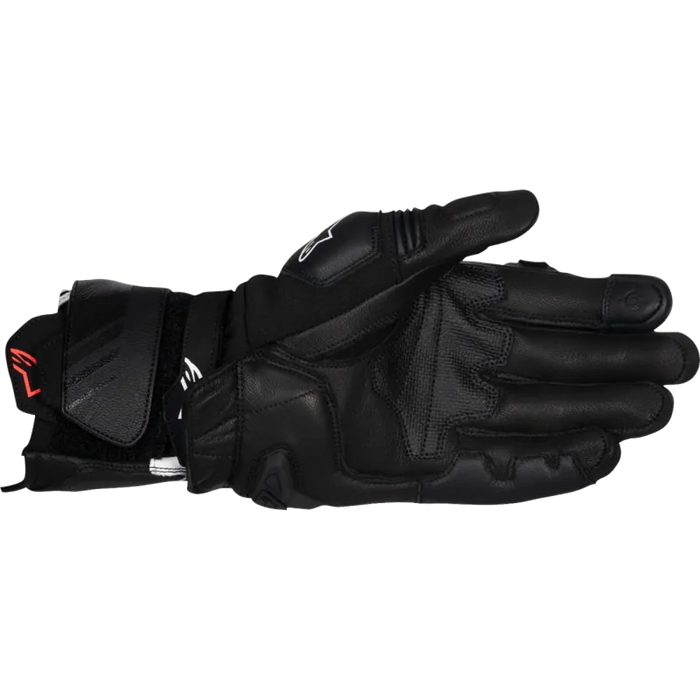 Alpinestars Mens GP Plus R V3 Leather Gloves - Black/White - Front