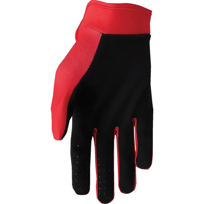 Thor Youth Launchmode Gloves - Split Red - Back