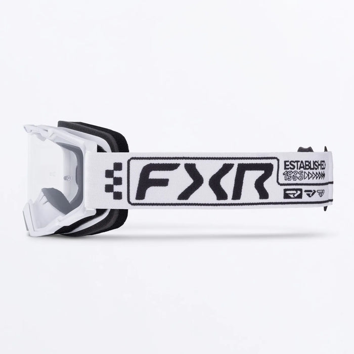 FXR Maverick Prime MX Goggle - White/Black, view 2
