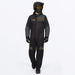 FXR Mens Revo F.A.S.T. Insulated Monosuit - Black/Asphalt/Kash, front view