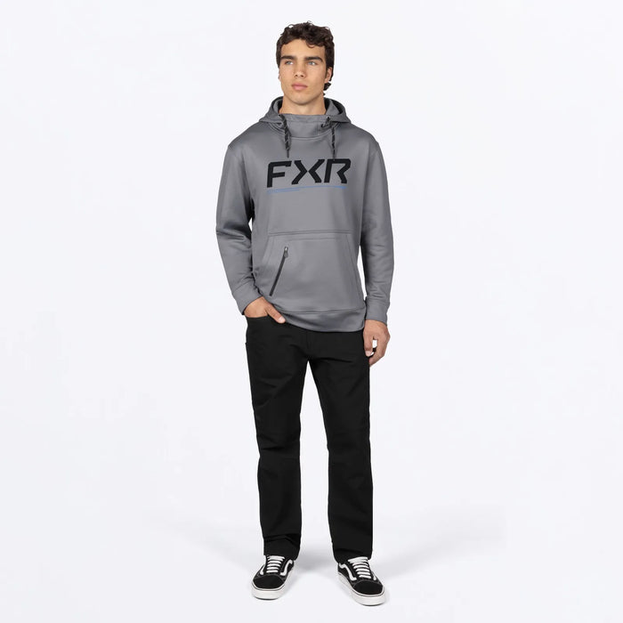 FXR Mens Hydrogen Tech Pullover Hoodie - Char/Cobalt, view 3