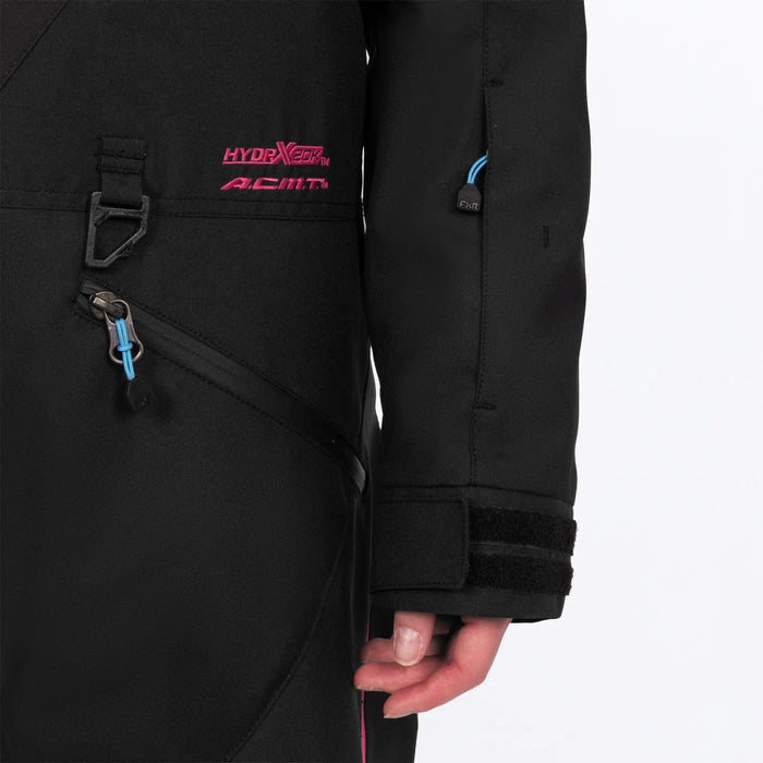 FXR Womens Cold Cross CX F.A.S.T. Monosuit - Black/Razz-Blue Fade, view 4