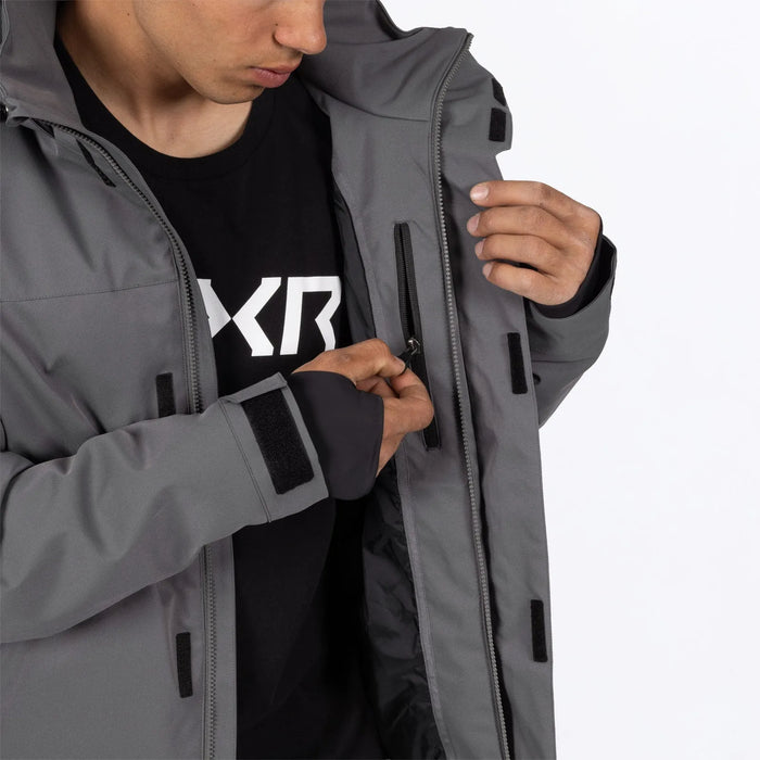 FXR Mens Ascend Jacket - Char/Gold, view 7