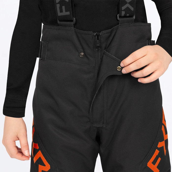 FXR Child Clutch Pant 2027 - Black/Orange, view 4
