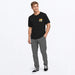 FXR Mens Mountain Premium T-Shirt - Black/Tang, view 3