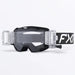 FXR Maverick Prime Roll-Off Goggle - Black/White, front view