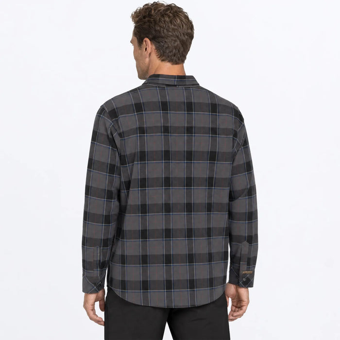 FXR Mens HD Flannel Shirt - Black/Asphalt, view 2