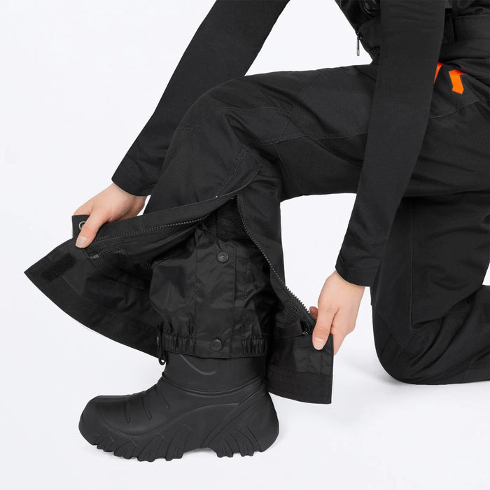 FXR Youth Clutch Pant 2027 - Black/Orange, view 8