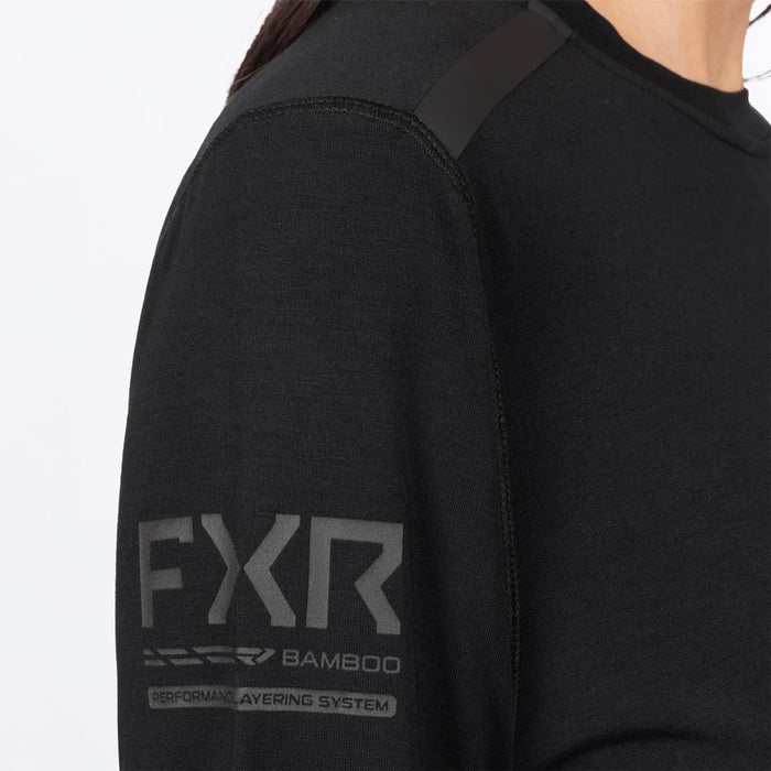 FXR Womens Surge Bamboo Longsleeve - Black, view 6