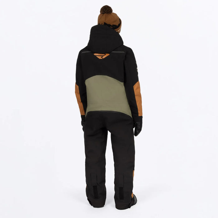 FXR Youth Vertical Monosuit - Moss/Umber/Stone, view 2