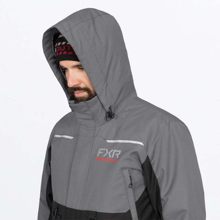FXR Mens Evolution F.A.S.T. Insulated Monosuit - Black/Char, view 12