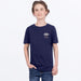 FXR Youth Worldwide Premium T-Shirt - Navy/Canvas, front view